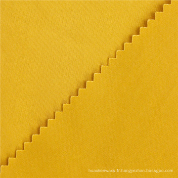 60 * 40 + 40D / 235x120 260gsm 154cm satin de coton jaune avec tissu spandex pour écran de projection